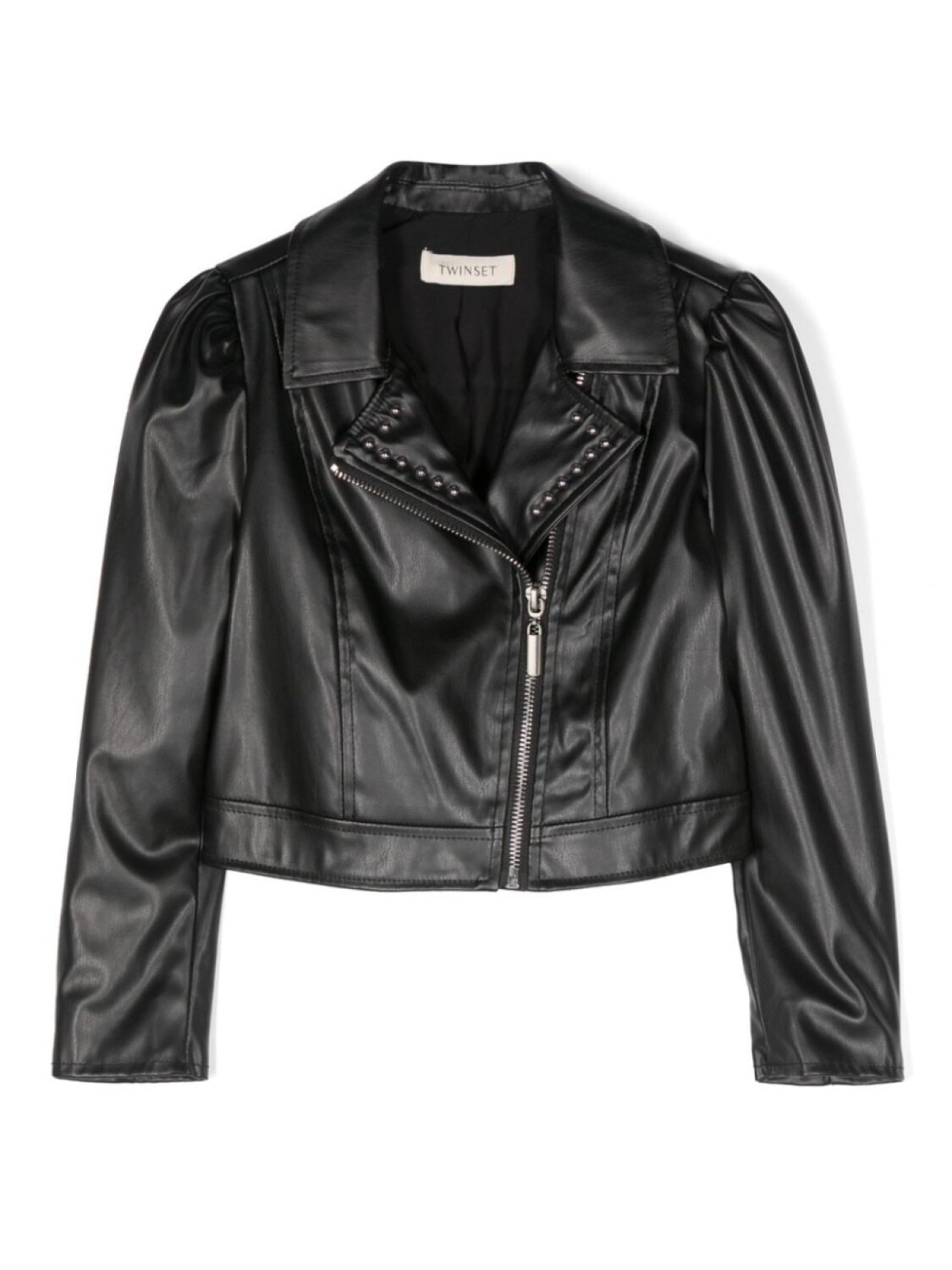 TWINSET Kids байкерская куртка с заклепками, черный
TWINSET Kids байкерская куртка с заклепками, черный