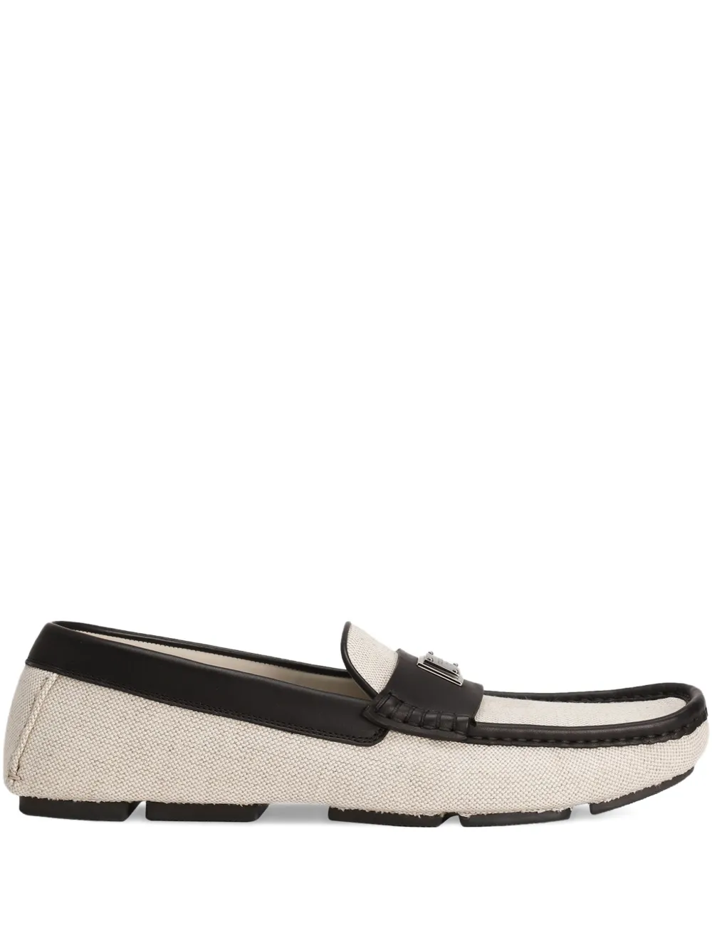 Лоферы с логотипом DOLCE & GABBANA, нейтральный 
Лоферы с логотипом DOLCE & GABBANA, нейтральный