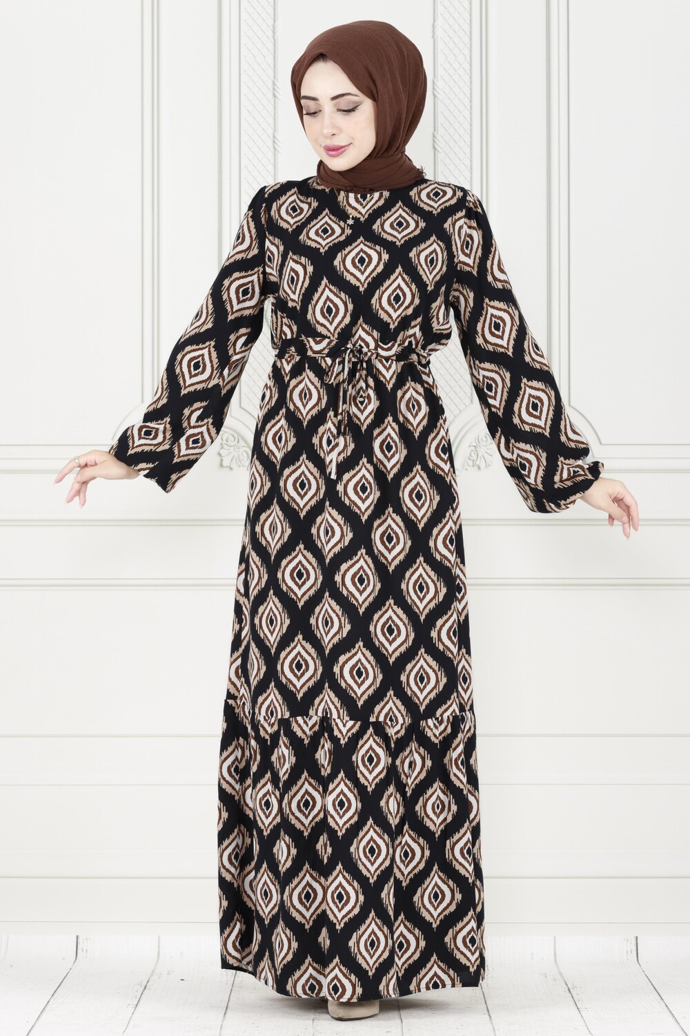 Erockskirt юбка с рюшами икат с принтом платье из вискозы Sevitli, черный
Erockskirt юбка с рюшами икат с принтом платье из вискозы Sevitli, черный