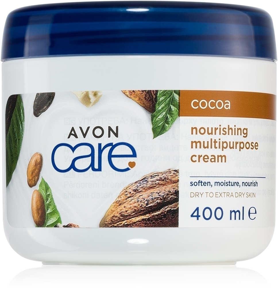Многофункциональный крем Care Cocoa для лица, рук и тела Avon, 400 мл
Многофункциональный крем Care Cocoa для лица, рук и тела Avon, 400 мл