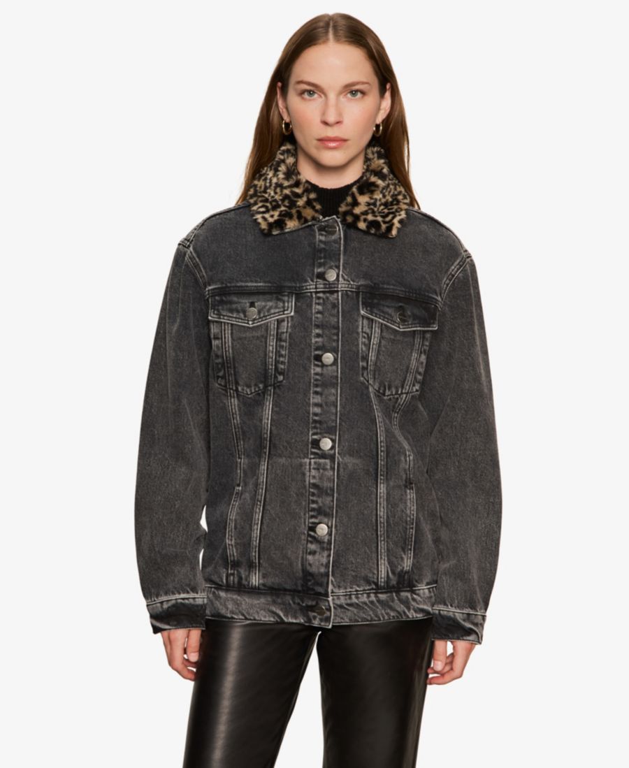 Женская куртка-бомбер с длинными рукавами в стиле бойфренд Sanctuary, Black
Женская куртка-бомбер с длинными рукавами в стиле бойфренд Sanctuary, Black