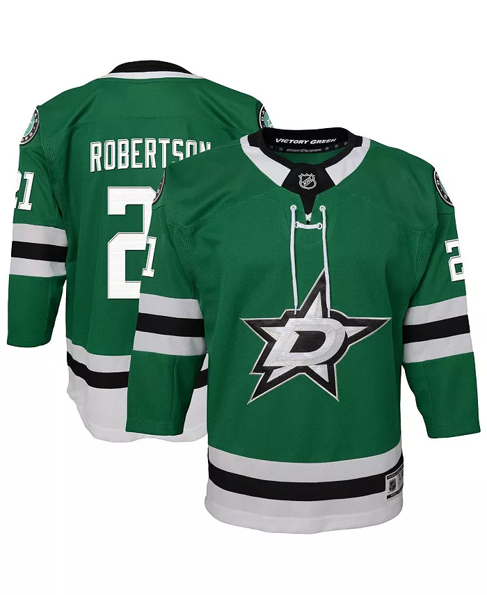 Футболка Dallas Stars домашняя игровая Premier для мальчиков и девочек Kelly Green Jason Robertson Outerstuff
Футболка Dallas Stars домашняя игровая Premier для мальчиков и девочек Kelly Green Jason Robertson Outerstuff