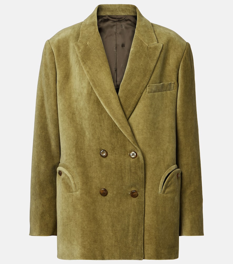 Ночной двойной блейзер из хлопкового вельвета Blazé Milano, Frog
Ночной двойной блейзер из хлопкового вельвета Blazé Milano, Frog