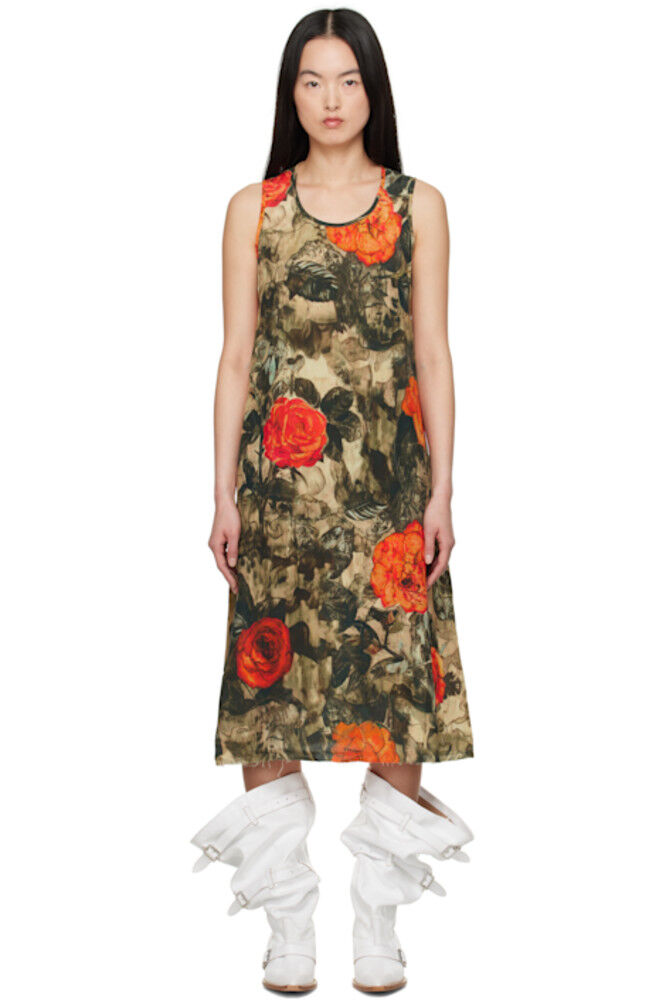 Платье миди цвета хаки без рукавов R13
Платье миди цвета хаки без рукавов R13