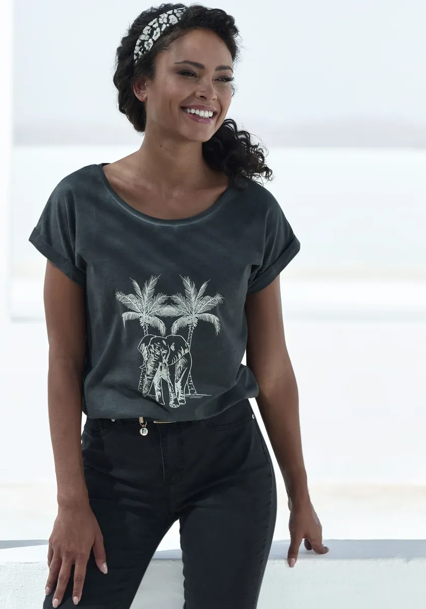 Футболка Vivance с модной расцветкой, антрацит
Футболка Vivance с модной расцветкой, антрацит