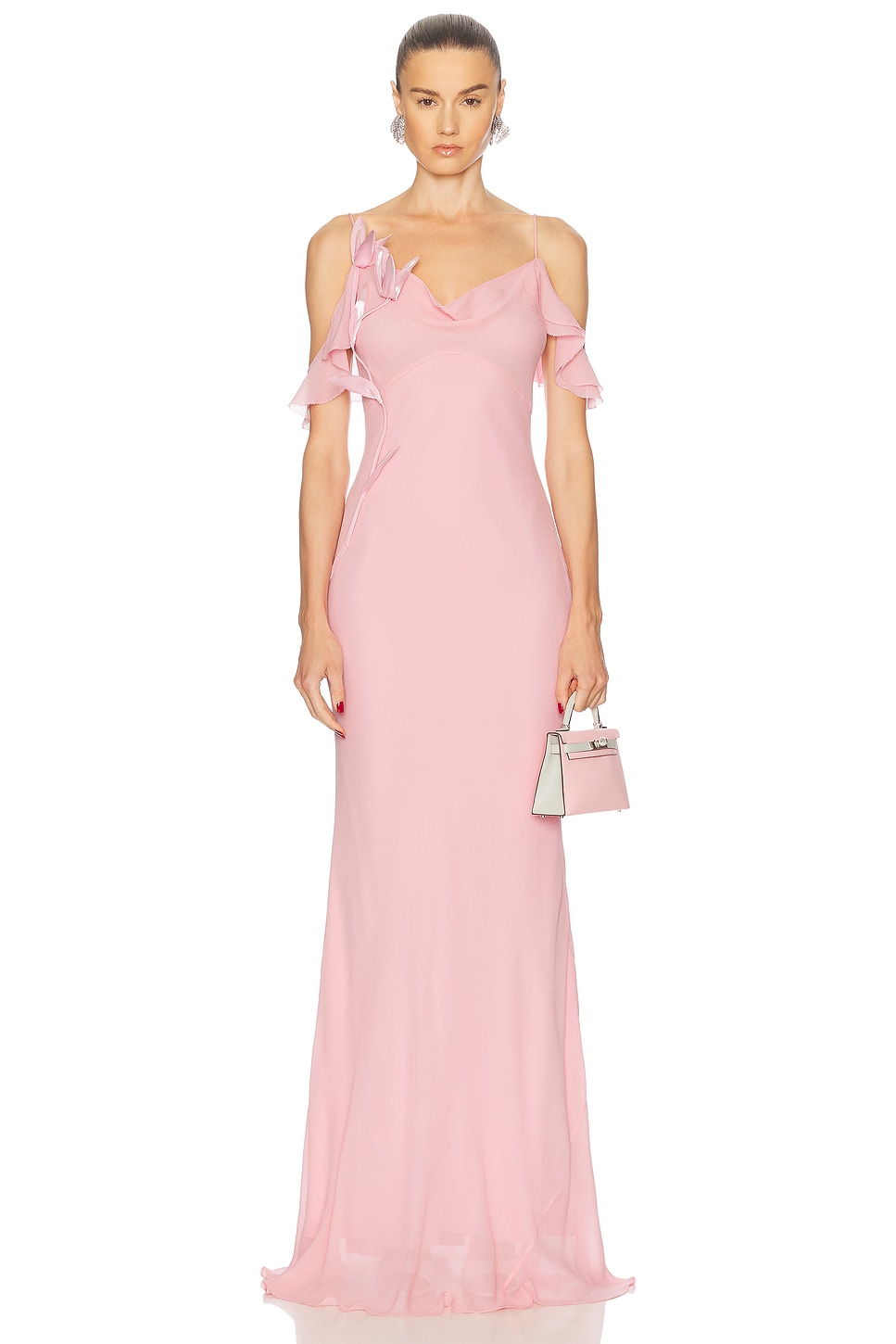 Макси-платье с цветочным принтом из жоржета Self-Portrait, Pink
Макси-платье с цветочным принтом из жоржета Self-Portrait, Pink