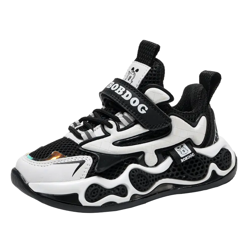 Детские баскетбольные кроссовки с низким верхом, устойчивые к истиранию, дышащие и противоскользящие. BOBDOG, черный
Детские баскетбольные кроссовки с низким верхом, устойчивые к истиранию, дышащие и противоскользящие. BOBDOG, черный