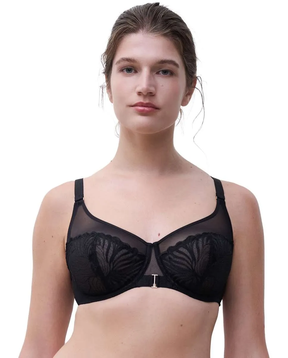 Бюстгальтер Legend Line с цветочным кружевом и прозрачными чашечками на косточках Chantelle, черный
Бюстгальтер Legend Line с цветочным кружевом и прозрачными чашечками на косточках Chantelle, черный