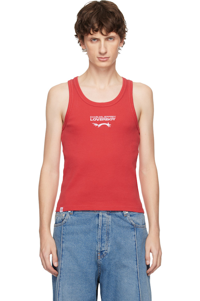 Charles Jeffrey Loverboy Майка с красным логотипом
Charles Jeffrey Loverboy Майка с красным логотипом