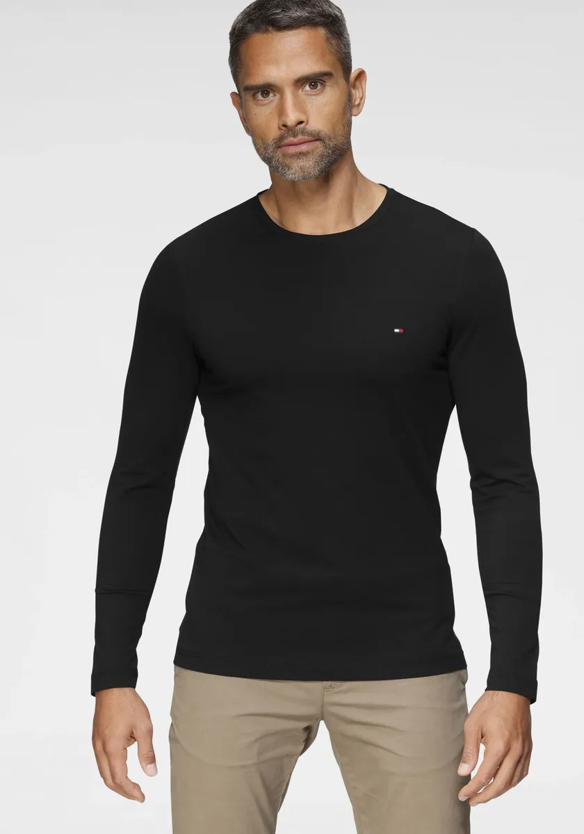 Рубашка Tommy Hilfiger с длинными рукавами "STRETCH SLIM FIT LONG SLEEVE", из органического эластичного хлопка, черный
Рубашка Tommy Hilfiger с длинными рукавами "STRETCH SLIM FIT LONG SLEEVE", из органического эластичного хлопка, черный