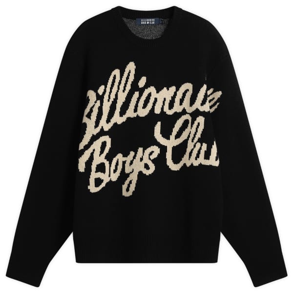 Вязаный свитер с надписью Billionaire Boys Club, черный
Вязаный свитер с надписью Billionaire Boys Club, черный