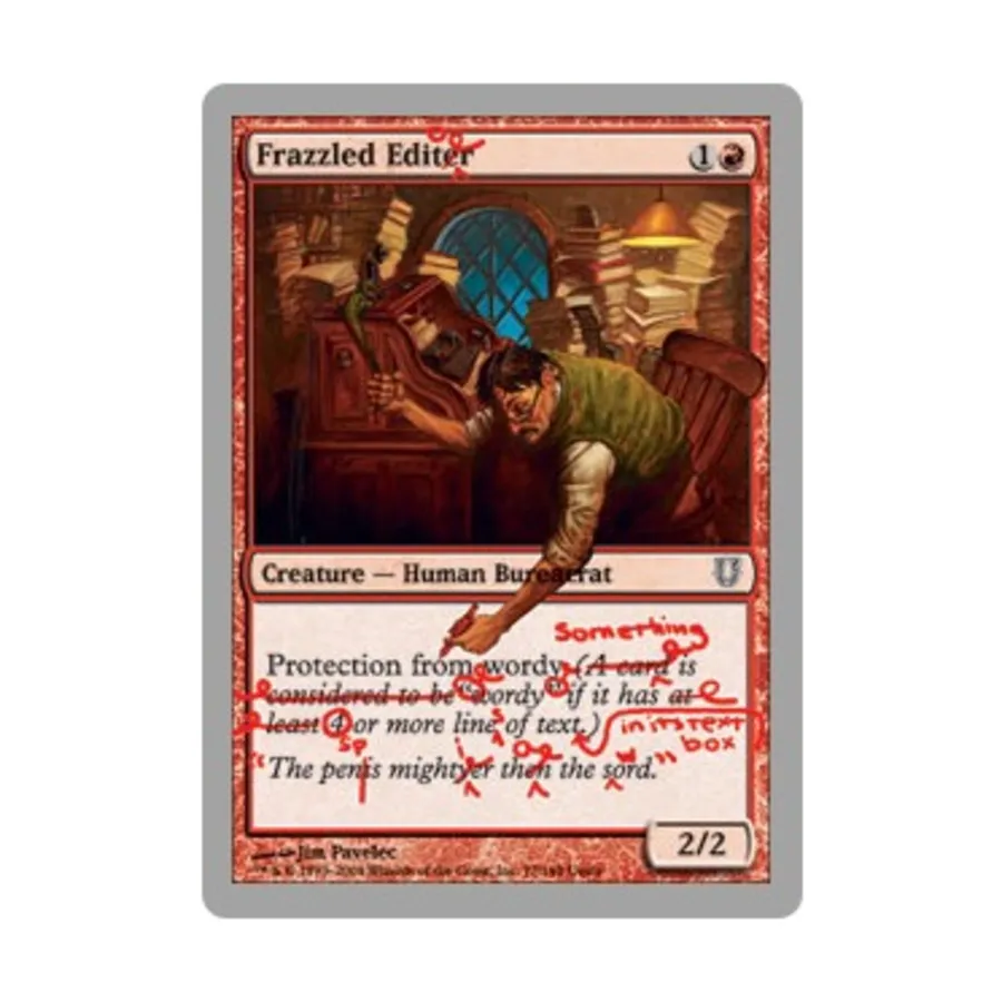 CCG Измотанный редактор (С), MTG - Unhinged
CCG Измотанный редактор (С), MTG - Unhinged