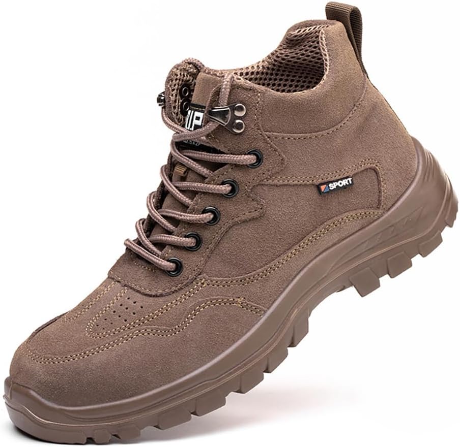 Мужские ботинки HDMGCR с стальным носком, непробиваемые, дышащие, высокой посадки, легкие защитные ботинки, коричневый
Мужские ботинки HDMGCR с стальным носком, непробиваемые, дышащие, высокой посадки, легкие защитные ботинки, коричневый