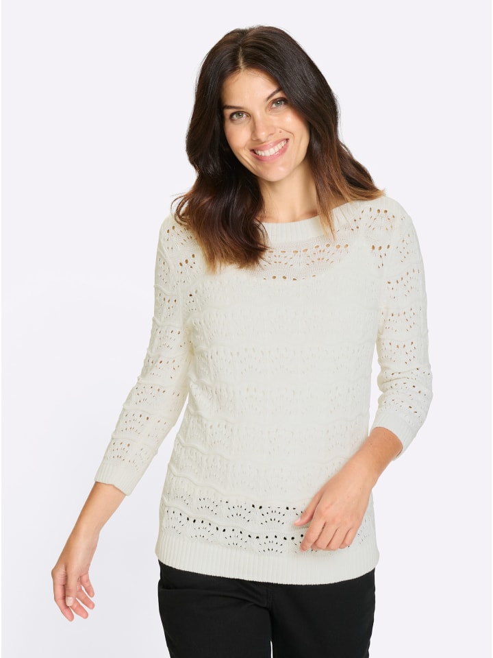 Ажурный свитер белого цвета Sieh an!
Ажурный свитер белого цвета Sieh an!