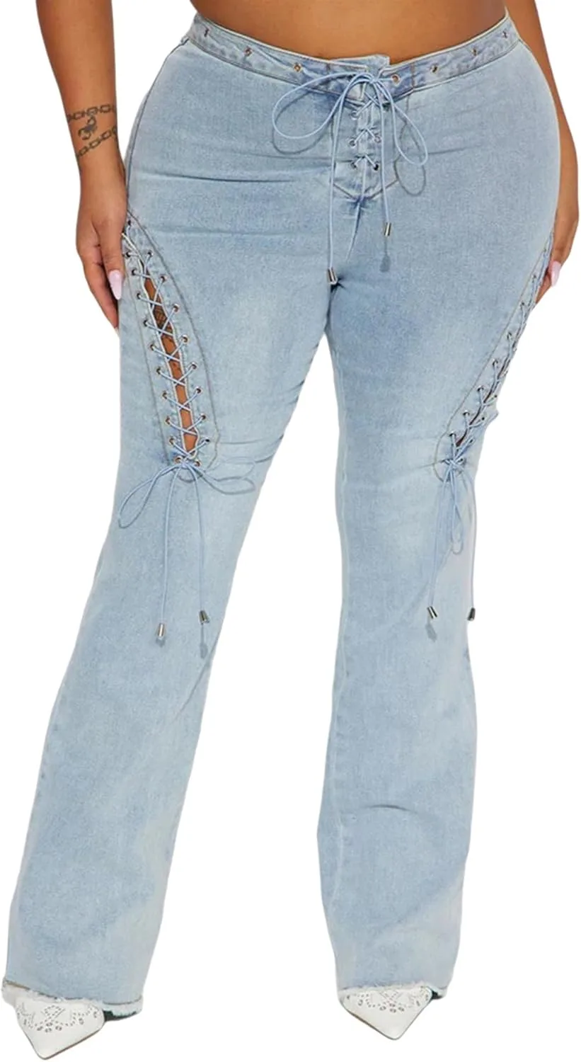 Женские рваные джинсы с высокой талией и расклешенным силуэтом QLAUYIOE
Женские рваные джинсы с высокой талией и расклешенным силуэтом QLAUYIOE