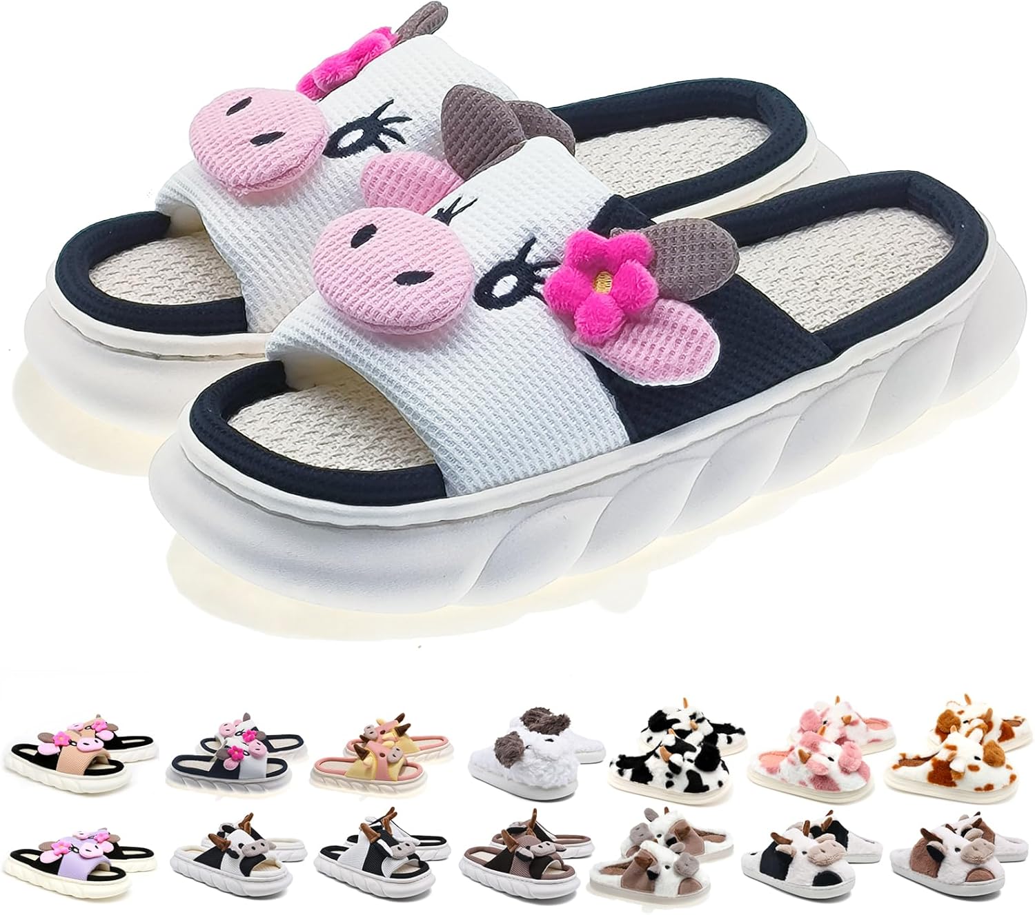 Тапочки SLAWOCE для женщин и мужчин, пушистые, милые и уютные, для дома и улицы, белый
Тапочки SLAWOCE для женщин и мужчин, пушистые, милые и уютные, для дома и улицы, белый