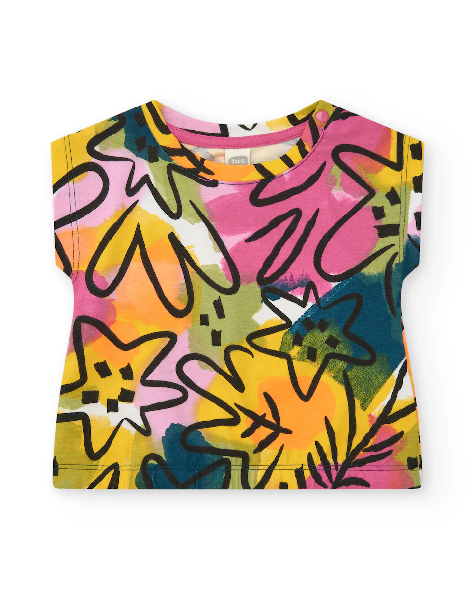 Футболка с принтом для малышки и застежкой на плечо Tuc tuc, многоцветный
Футболка с принтом для малышки и застежкой на плечо Tuc tuc, многоцветный