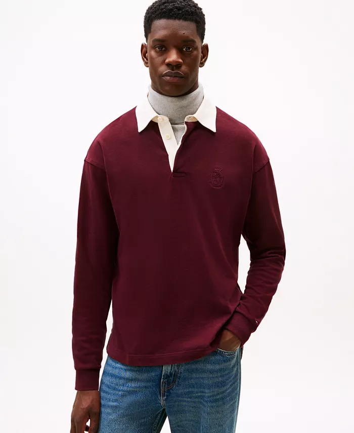 Мужской свитер регби с логотипом и гербом Tommy Hilfiger, красный
Мужской свитер регби с логотипом и гербом Tommy Hilfiger, красный
