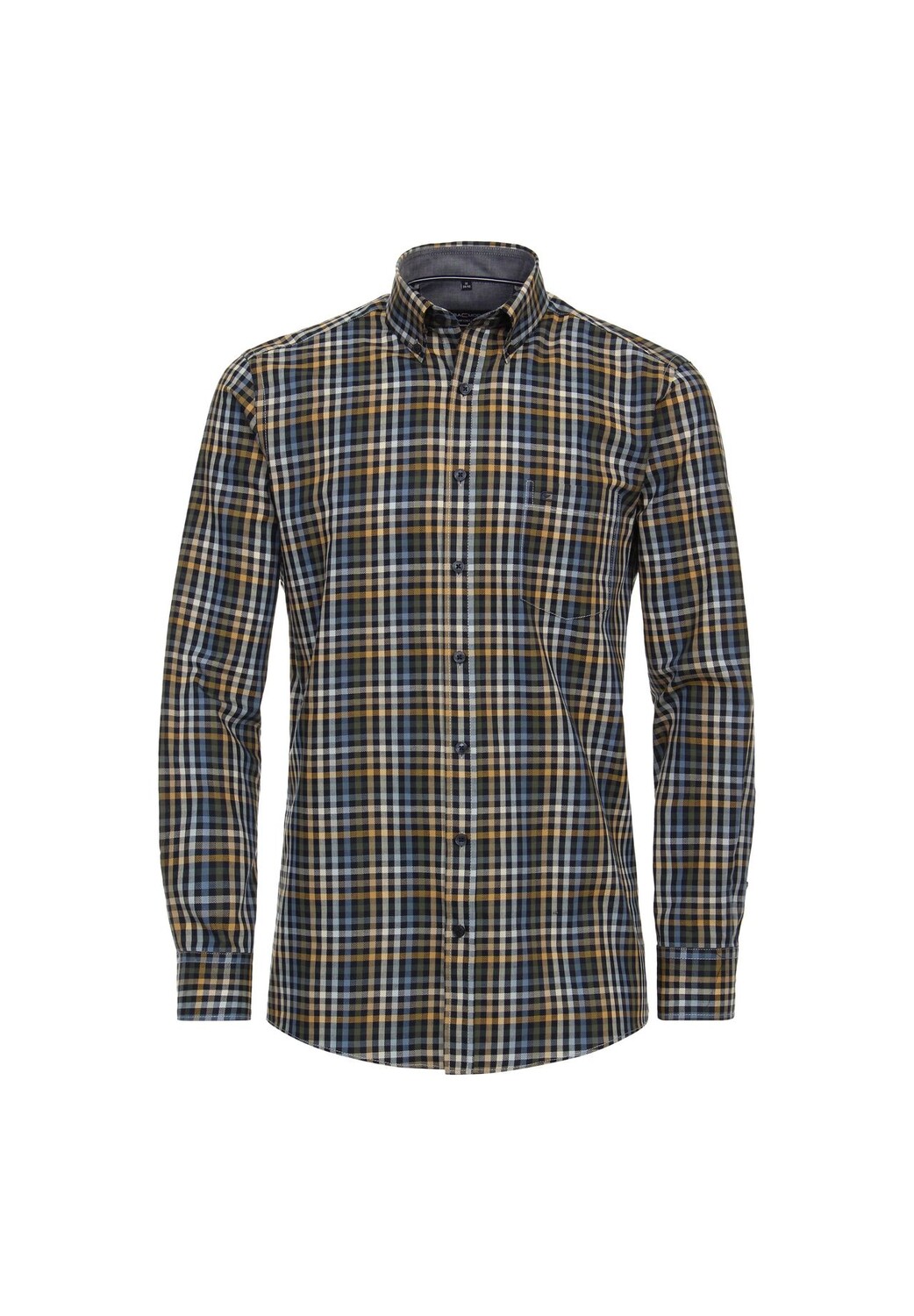 Мужская повседневная рубашка в клетку, комфортная посадка CASAMODA, бежевый
Мужская повседневная рубашка в клетку, комфортная посадка CASAMODA, бежевый