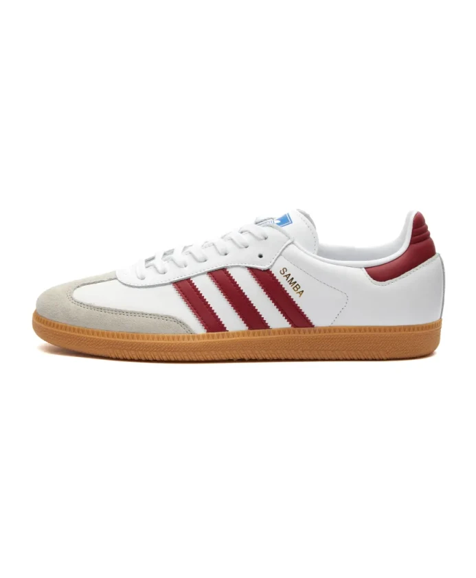 Кроссовки Samba og cloud white burgundy Adidas Originals, белый
Кроссовки Samba og cloud white burgundy Adidas Originals, белый
