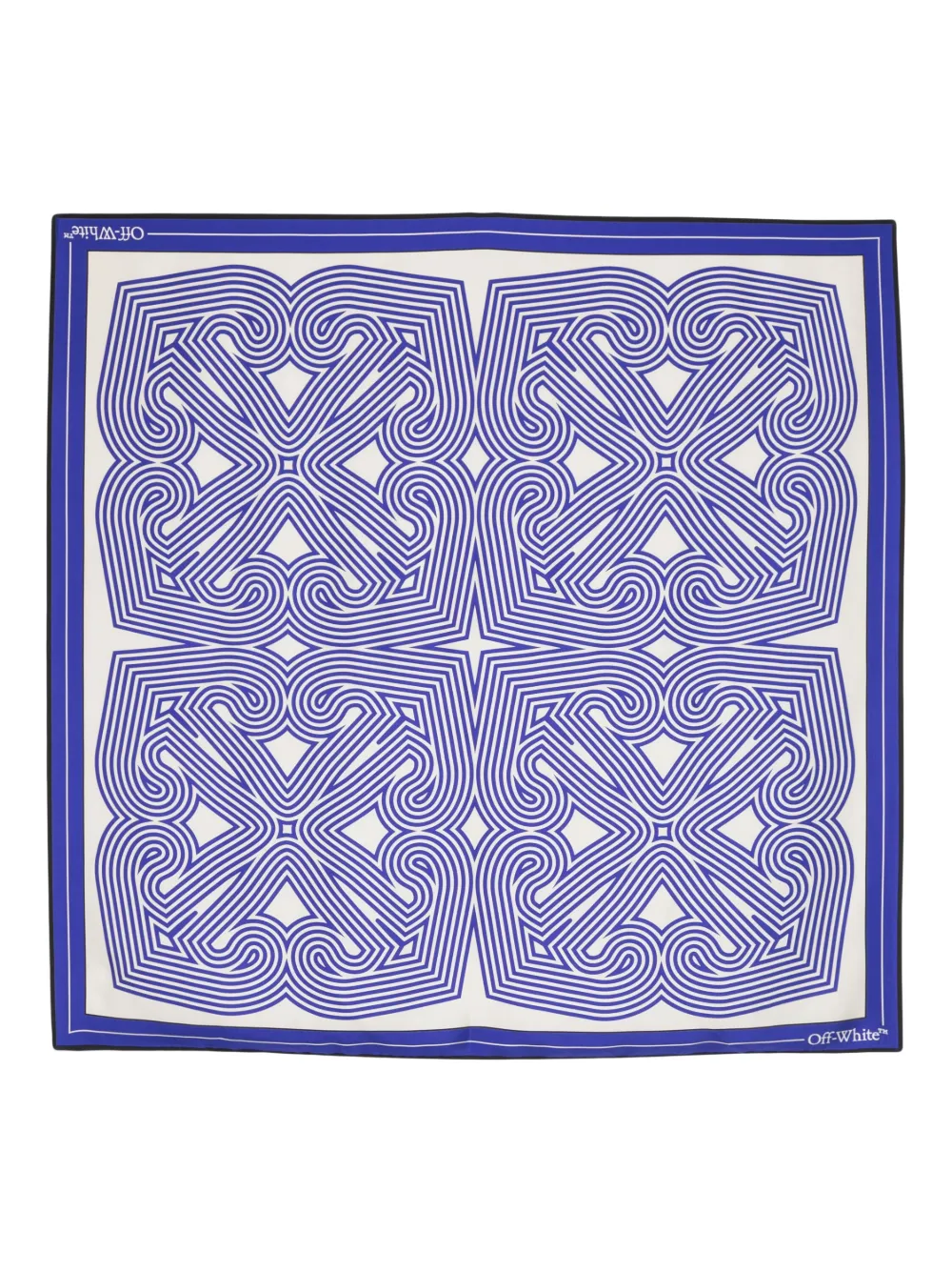 Шелковый платок с принтом Optical Arrows OFF-WHITE, синий
Шелковый платок с принтом Optical Arrows OFF-WHITE, синий