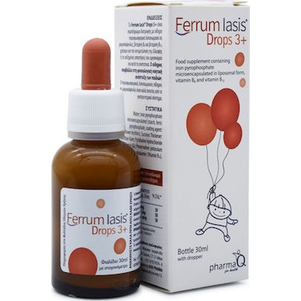 Ferrum Iasis Drops 3 - диетическая добавка для детей с дефицитом железа, 30 мл Pharma Q
Ferrum Iasis Drops 3 - диетическая добавка для детей с дефицитом железа, 30 мл Pharma Q