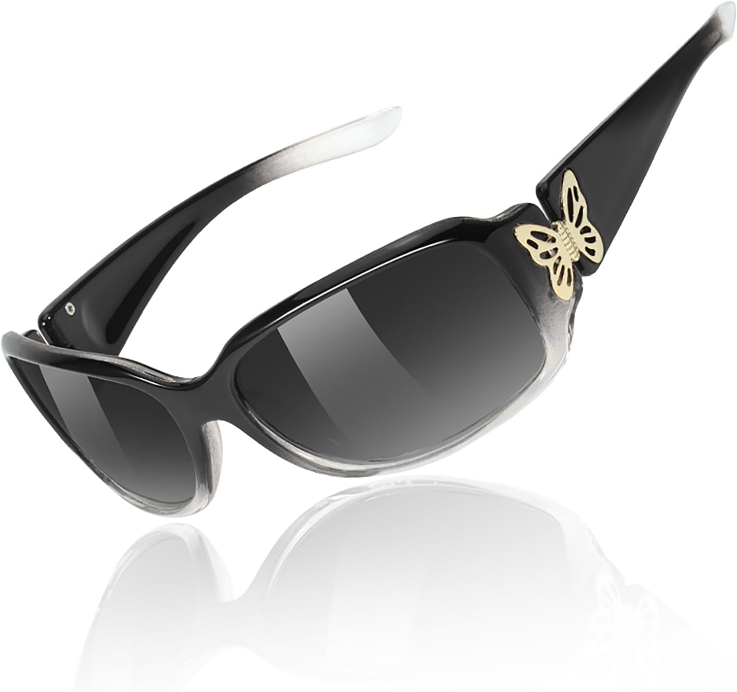 Женские поляризованные солнцезащитные очки TJUTR с обтекаемым дизайном в виде бабочки, в модном стиле Jackie-O, обеспечивают защиту от УФ-излучения UV400, A9 Gradient Black Frame Grey Lenses
Женские поляризованные солнцезащитные очки TJUTR с обтекаемым дизайном в виде бабочки, в модном стиле Jackie-O, обеспечивают защиту от УФ-излучения UV400, A9 Gradient Black Frame Grey Lenses