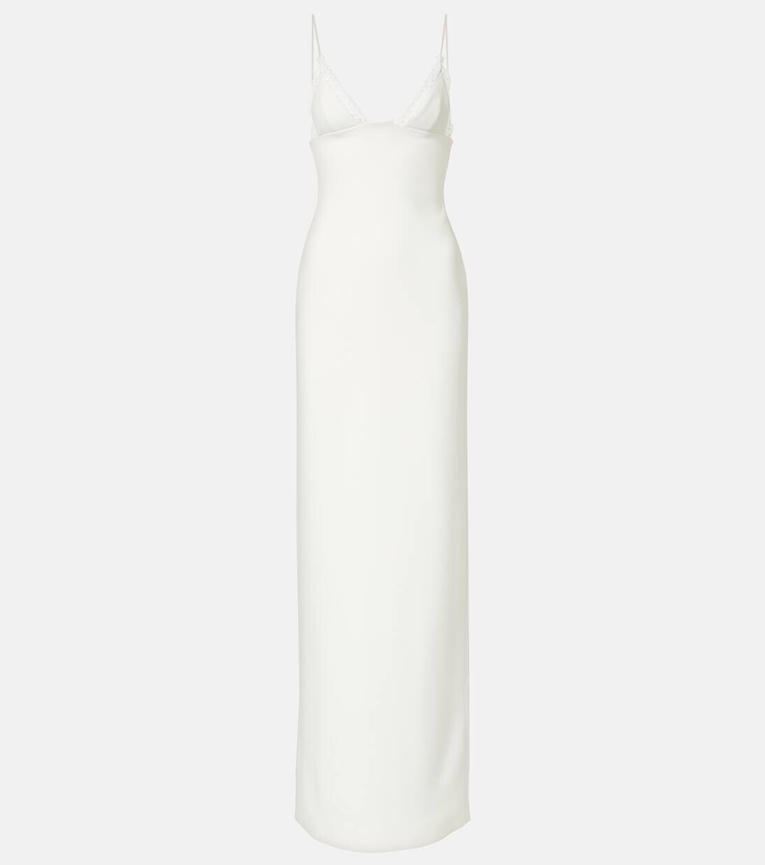 Свадебное платье с кружевной отделкой David Koma, белый
Свадебное платье с кружевной отделкой David Koma, белый