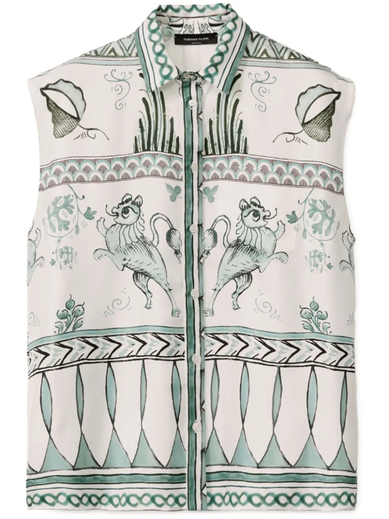 Fabiana Filippi рубашка с графичным принтом, белый
Fabiana Filippi рубашка с графичным принтом, белый