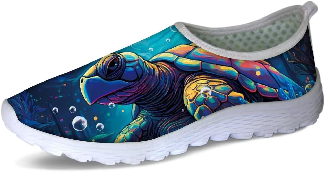 Женские и мужские слипоны Forchrinse с цветочным принтом и корги, мягкая сетка, кроссовки для прогулок, спортивные, повседневные, для путешествий, дышащие, 3d Sea Turtle
Женские и мужские слипоны Forchrinse с цветочным принтом и корги, мягкая сетка, кроссовки для прогулок, спортивные, повседневные, для путешествий, дышащие, 3d Sea Turtle