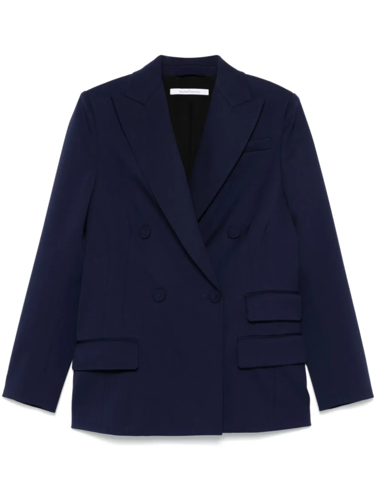 Двубортный пиджак Another Tomorrow, синий
Двубортный пиджак Another Tomorrow, синий