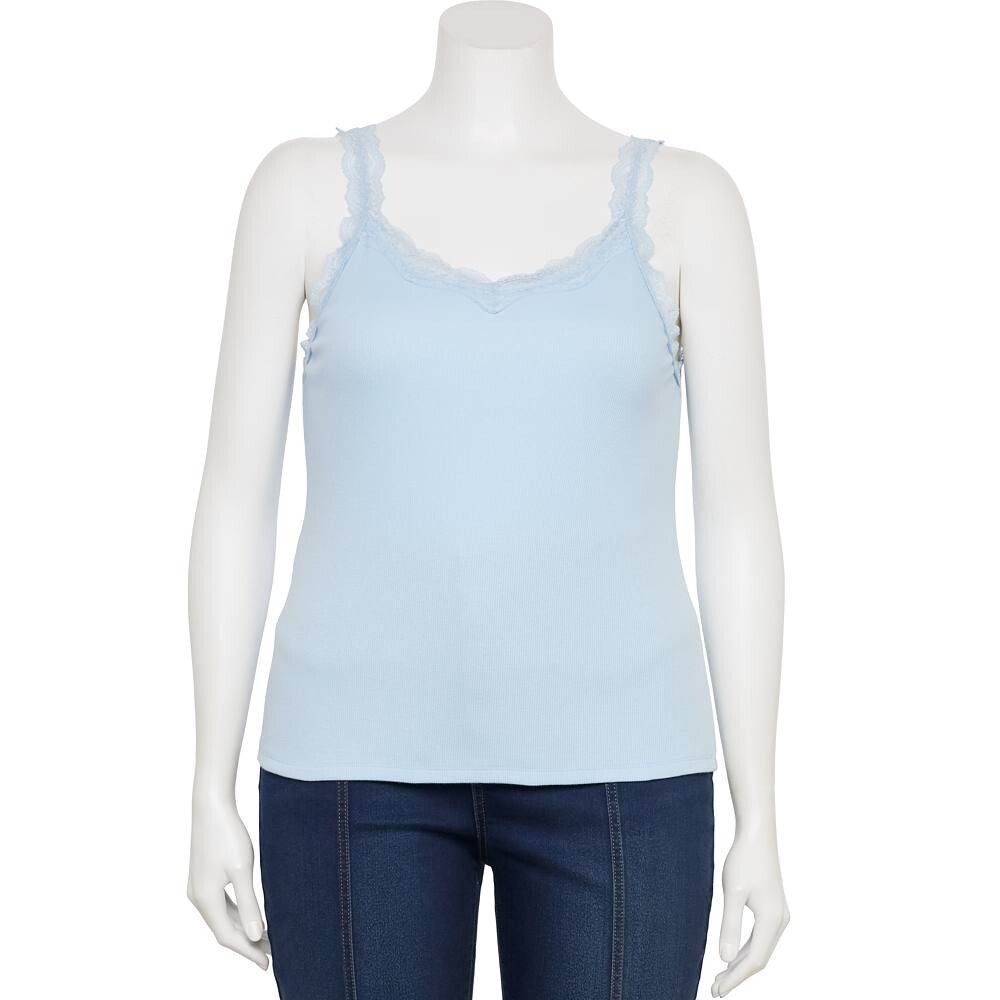 Майка больших размеров SO для юниоров с кружевной отделкой, цвет Soft Sky
Майка больших размеров SO для юниоров с кружевной отделкой, цвет Soft Sky