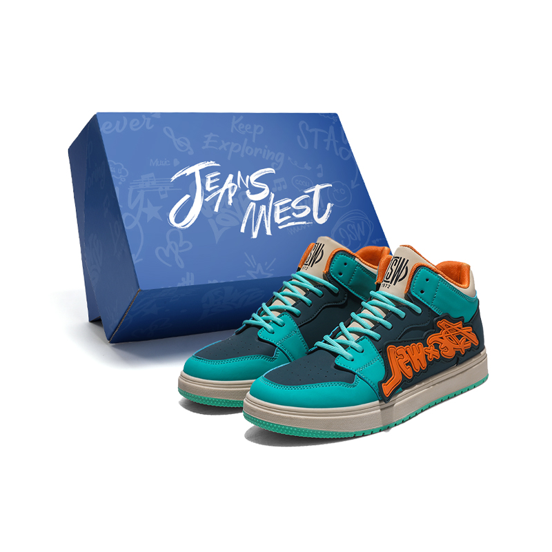 JEANSWEST Кроссовки для скейтбординга с противоскользящей амортизацией, износостойкие, легкие, средней высоты, мужские, черно-синие
JEANSWEST Кроссовки для скейтбординга с противоскользящей амортизацией, износостойкие, легкие, средней высоты, мужские, черно-синие