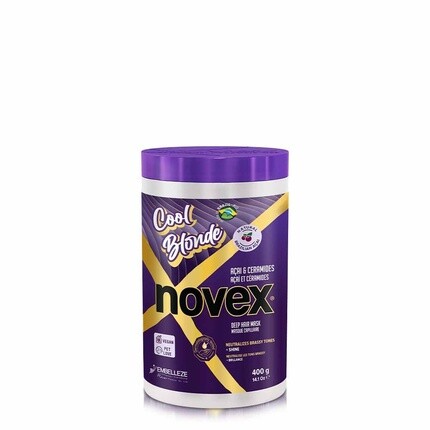 Novex Cool Blonde Purple Маска для волос 400г с экстрактом асаи и керамидами
Novex Cool Blonde Purple Маска для волос 400г с экстрактом асаи и керамидами