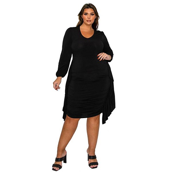 Платье-футляр Plus size nova с присборенным верхом L I V D, Black
Платье-футляр Plus size nova с присборенным верхом L I V D, Black