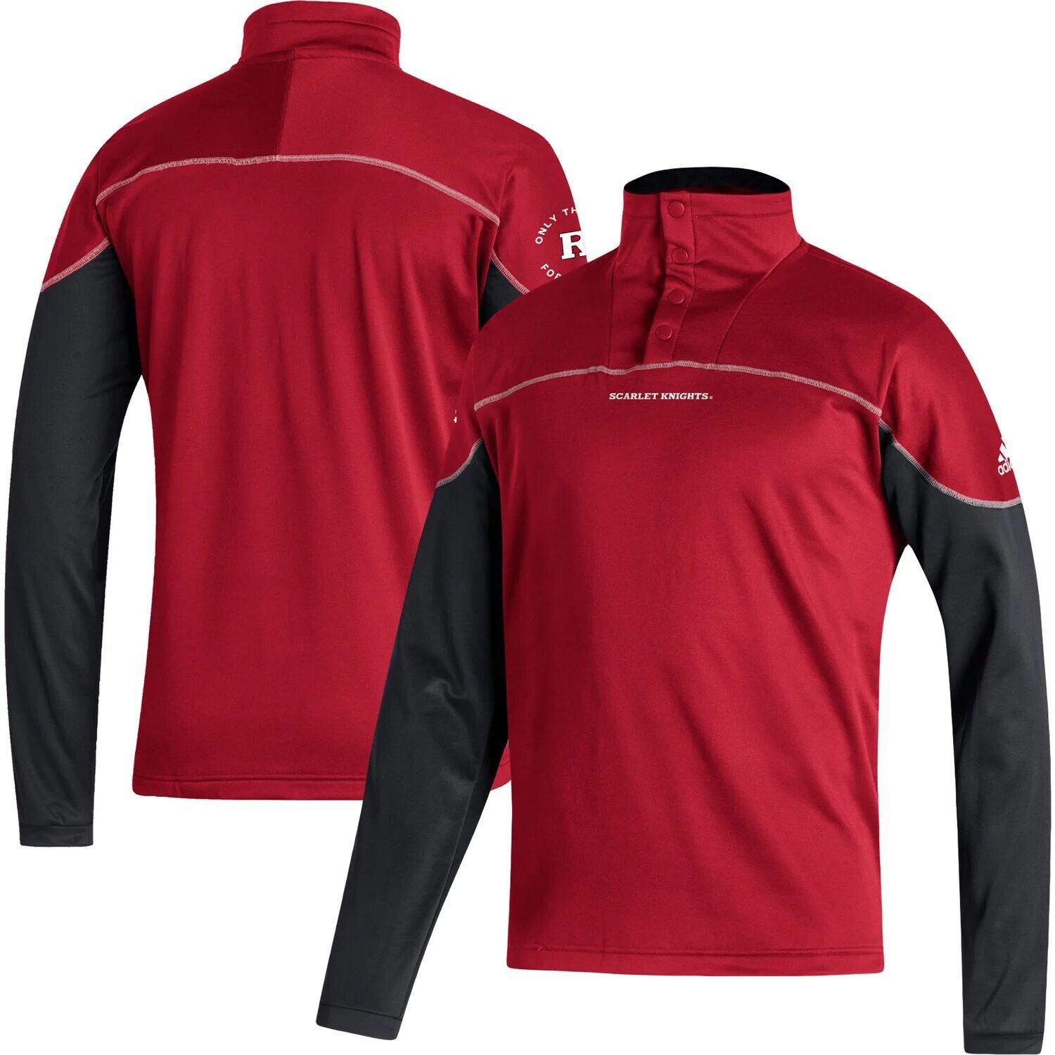 Мужская трикотажная куртка на четверть кнопки Scarlet Rutgers Scarlet Knights AEROREADY adidas
Мужская трикотажная куртка на четверть кнопки Scarlet Rutgers Scarlet Knights AEROREADY adidas