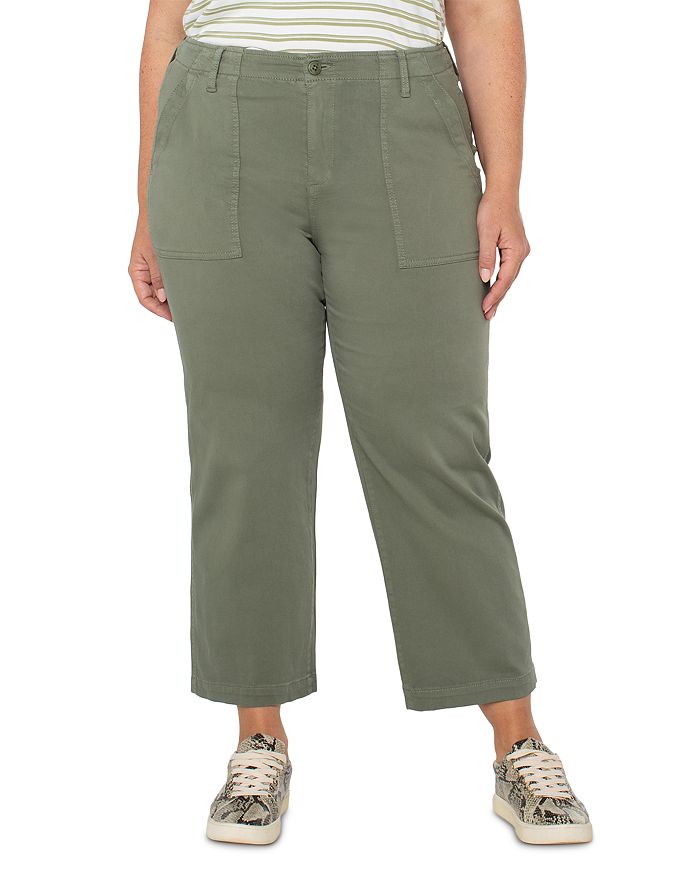 Укороченные карго-брюки Liverpool Los Angeles Plus, зеленый
Укороченные карго-брюки Liverpool Los Angeles Plus, зеленый