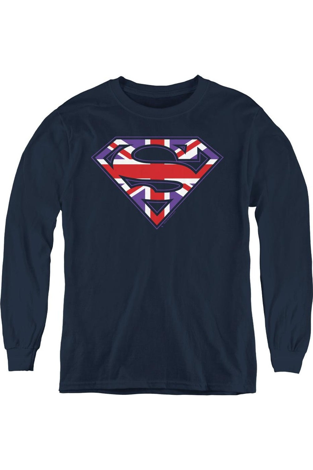 Футболка с длинным рукавом для детей "Superman" с британским щитом Gildan, темно-синий
Футболка с длинным рукавом для детей "Superman" с британским щитом Gildan, темно-синий