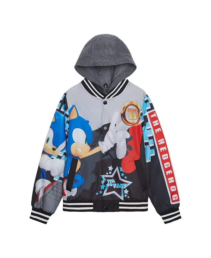 Бомбер с принтом для мальчиков SEGA Sonic the Hedgehog, черный
Бомбер с принтом для мальчиков SEGA Sonic the Hedgehog, черный