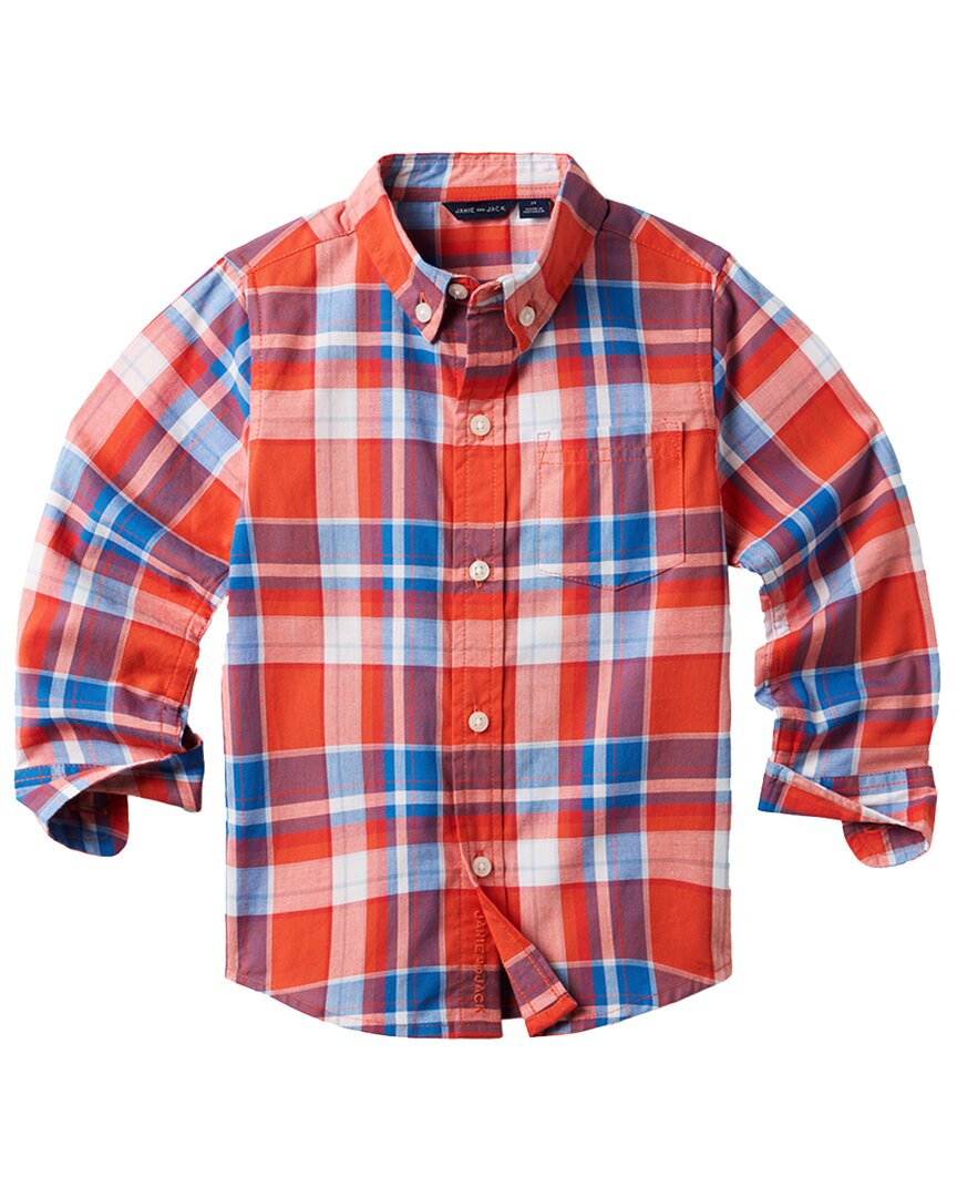 Рубашка в клетку «Мадрас» от Janie and Jack, красный
Рубашка в клетку «Мадрас» от Janie and Jack, красный