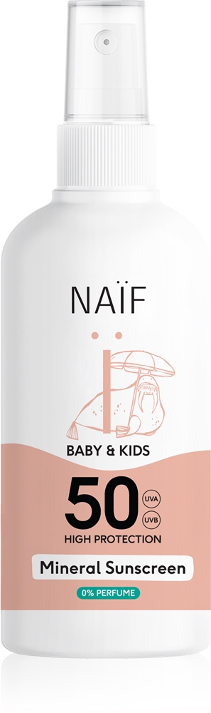 Солнцезащитный минеральный крем для младенцев и детей SPF 50 0% спрей с парфюмом для защиты от солнца Naif, 100 мл
Солнцезащитный минеральный крем для младенцев и детей SPF 50 0% спрей с парфюмом для защиты от солнца Naif, 100 мл