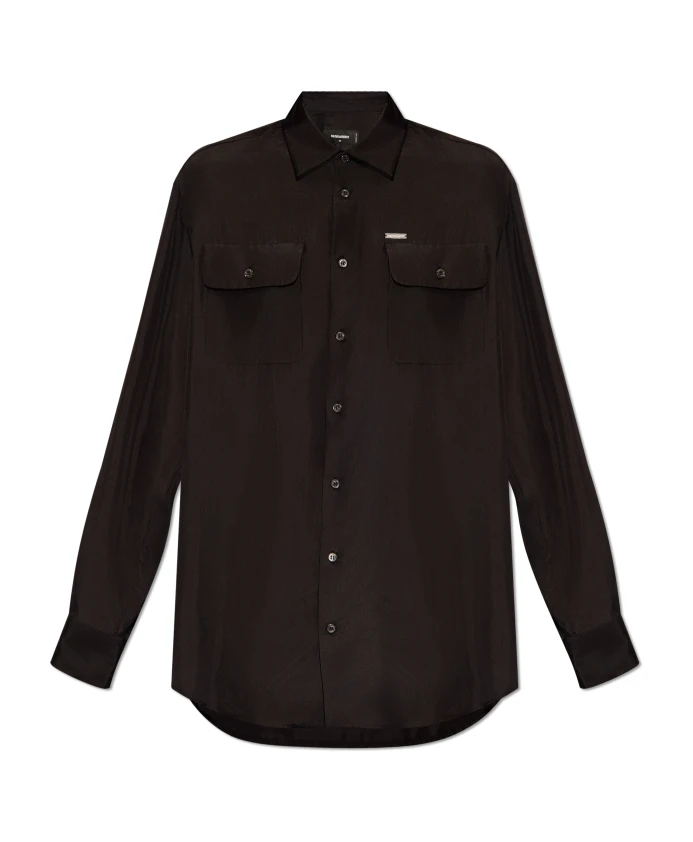 Шелковая рубашка Dsquared2, черный
Шелковая рубашка Dsquared2, черный