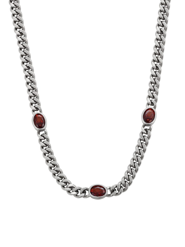 Faina Женская цепочка-колье серебристо-красного цвета
Faina Женская цепочка-колье серебристо-красного цвета