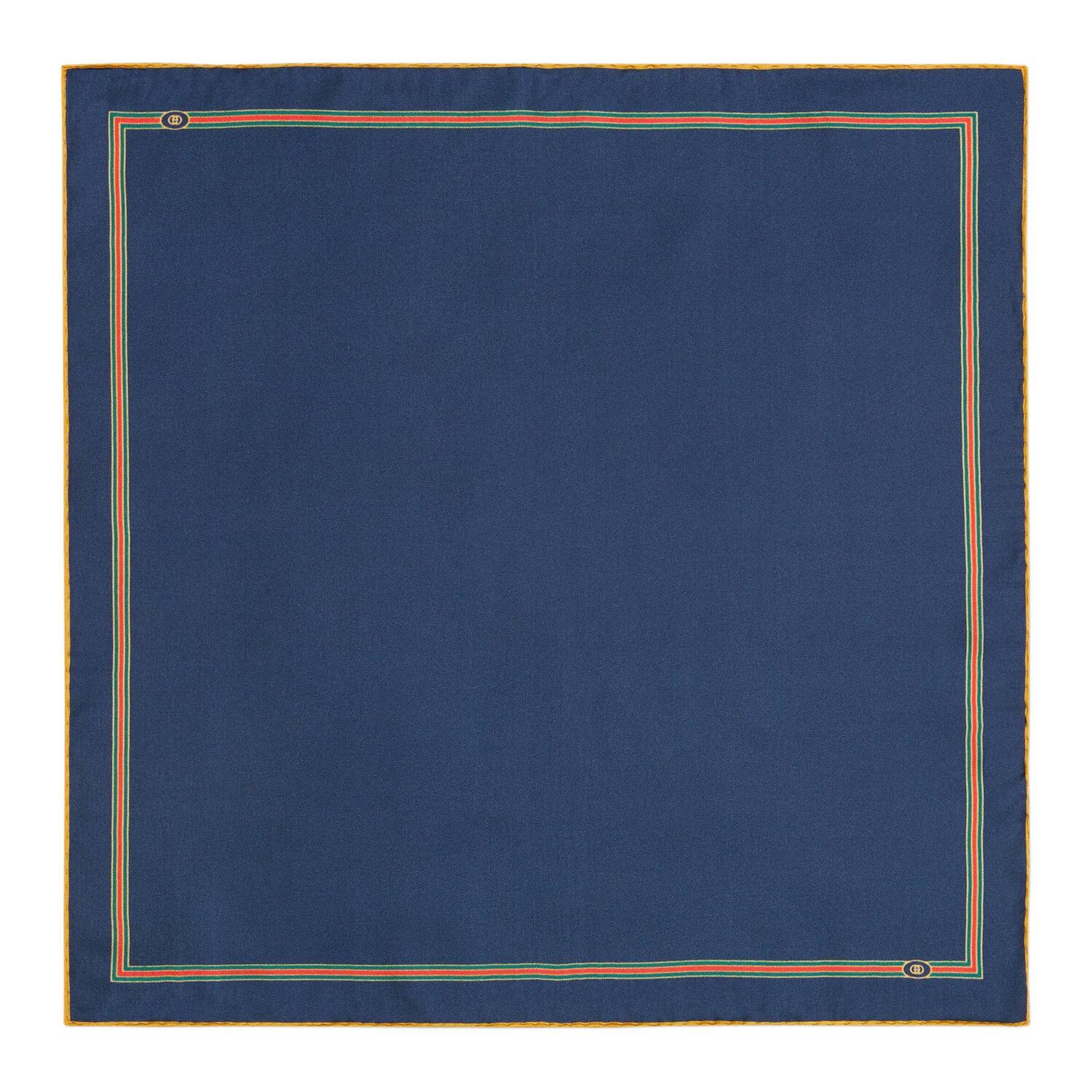 Шелковый шарф унисекс Gucci, синий
Шелковый шарф унисекс Gucci, синий