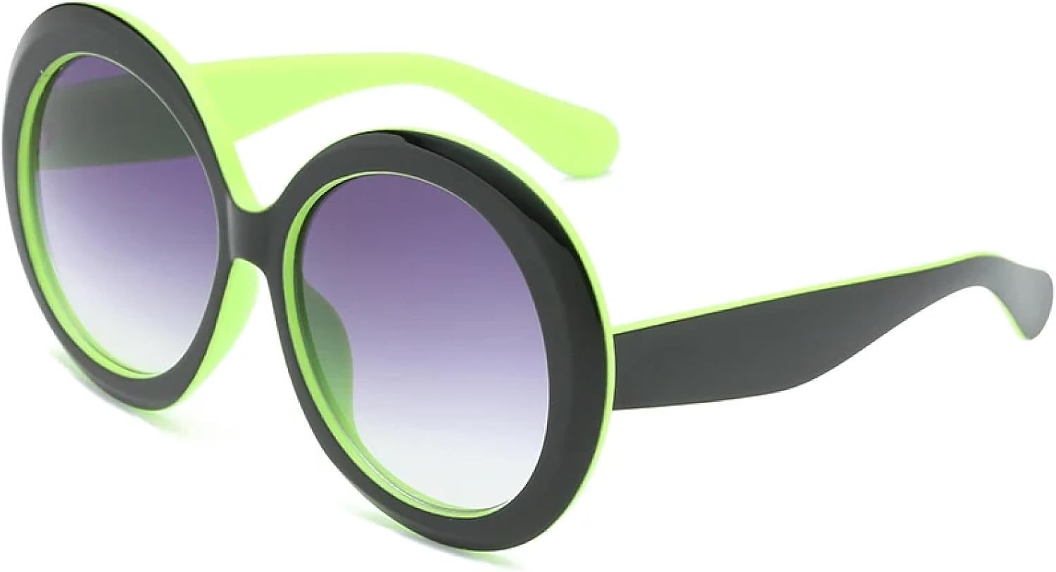 Винтажные большие круглые солнцезащитные очки для женщин, коричневый градиент, увеличенного размера, модные, роскошные, с зеркальным покрытием и прозрачными линзами TVTBBVV, Black Green
Винтажные большие круглые солнцезащитные очки для женщин, коричневый градиент, увеличенного размера, модные, роскошные, с зеркальным покрытием и прозрачными линзами TVTBBVV, Black Green