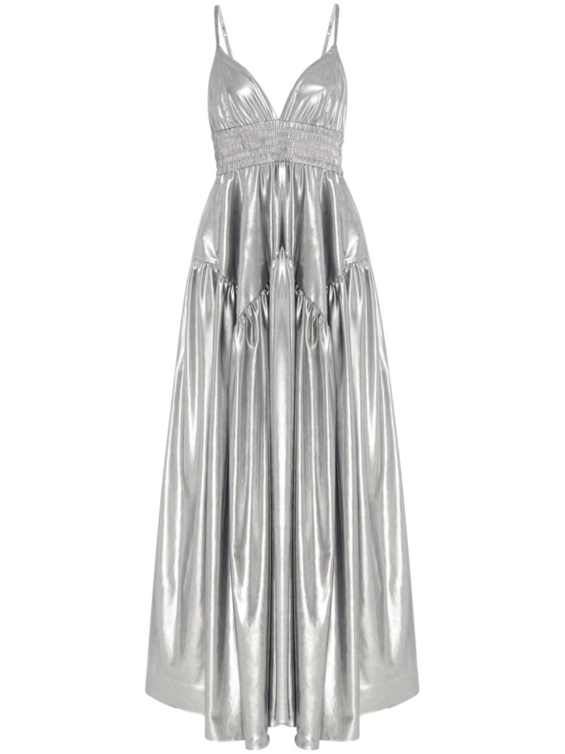 Платье макси с присборенной баской Rosetta Getty, серебряный
Платье макси с присборенной баской Rosetta Getty, серебряный