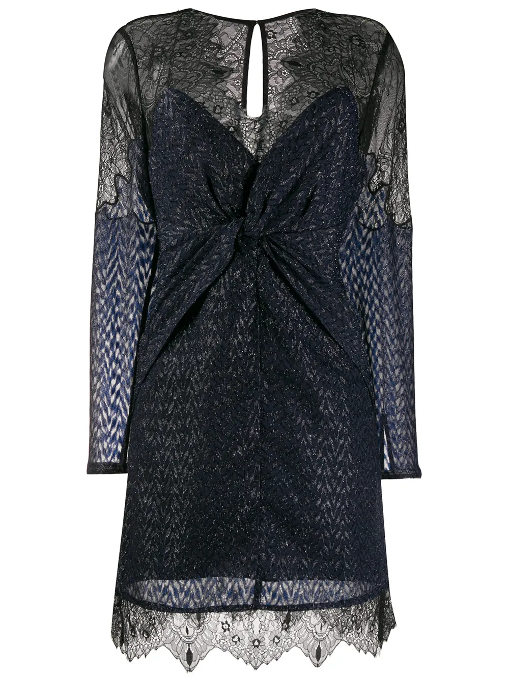 Кружевное платье с узлом спереди Self-Portrait, синий
Кружевное платье с узлом спереди Self-Portrait, синий