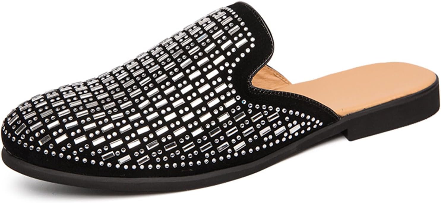 Мужские кожаные модные полушлепанцы XOEKD с пайетками, закрытым круглым носком, открытой пяткой и открытой пяткой, плоские лоферы, повседневные, без застежек, для активного отдыха, противоскользящие, из резины, белый
Мужские кожаные модные полушлепанцы XOEKD с пайетками, закрытым круглым носком, открытой пяткой и открытой пяткой, плоские лоферы, повседневные, без застежек, для активного отдыха, противоскользящие, из резины, белый