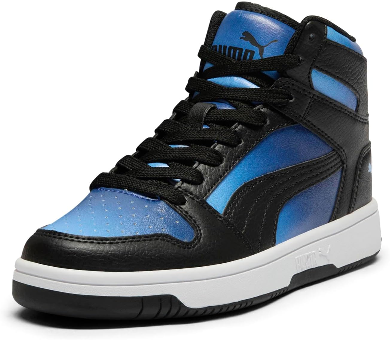 Кроссовки PUMA Rebound Layup Mid для мальчиков, черный/синий/голубой/светло-голубой
Кроссовки PUMA Rebound Layup Mid для мальчиков, черный/синий/голубой/светло-голубой