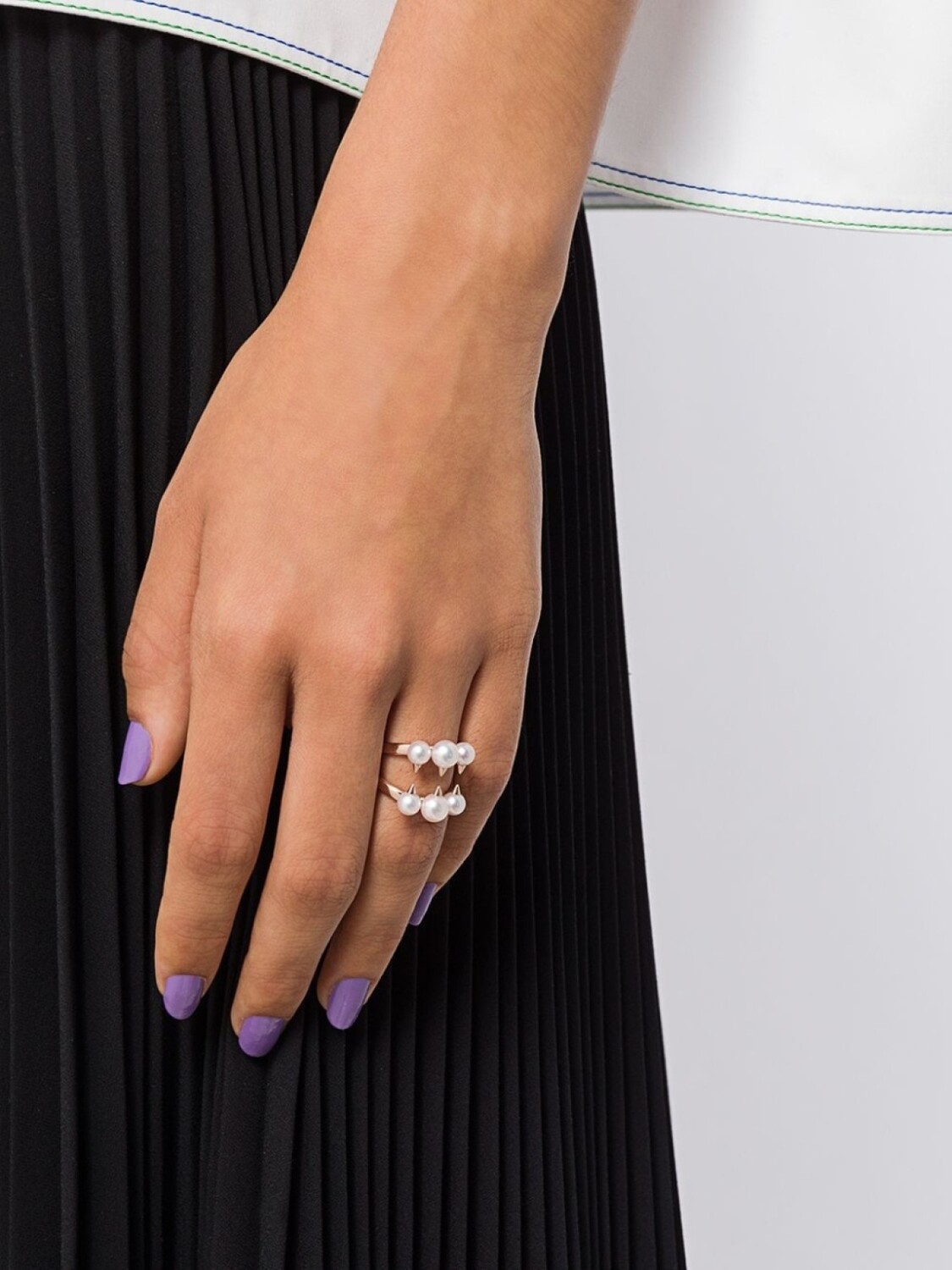 Кольцо Collection Line Danger Signature из розового золота TASAKI, розовый